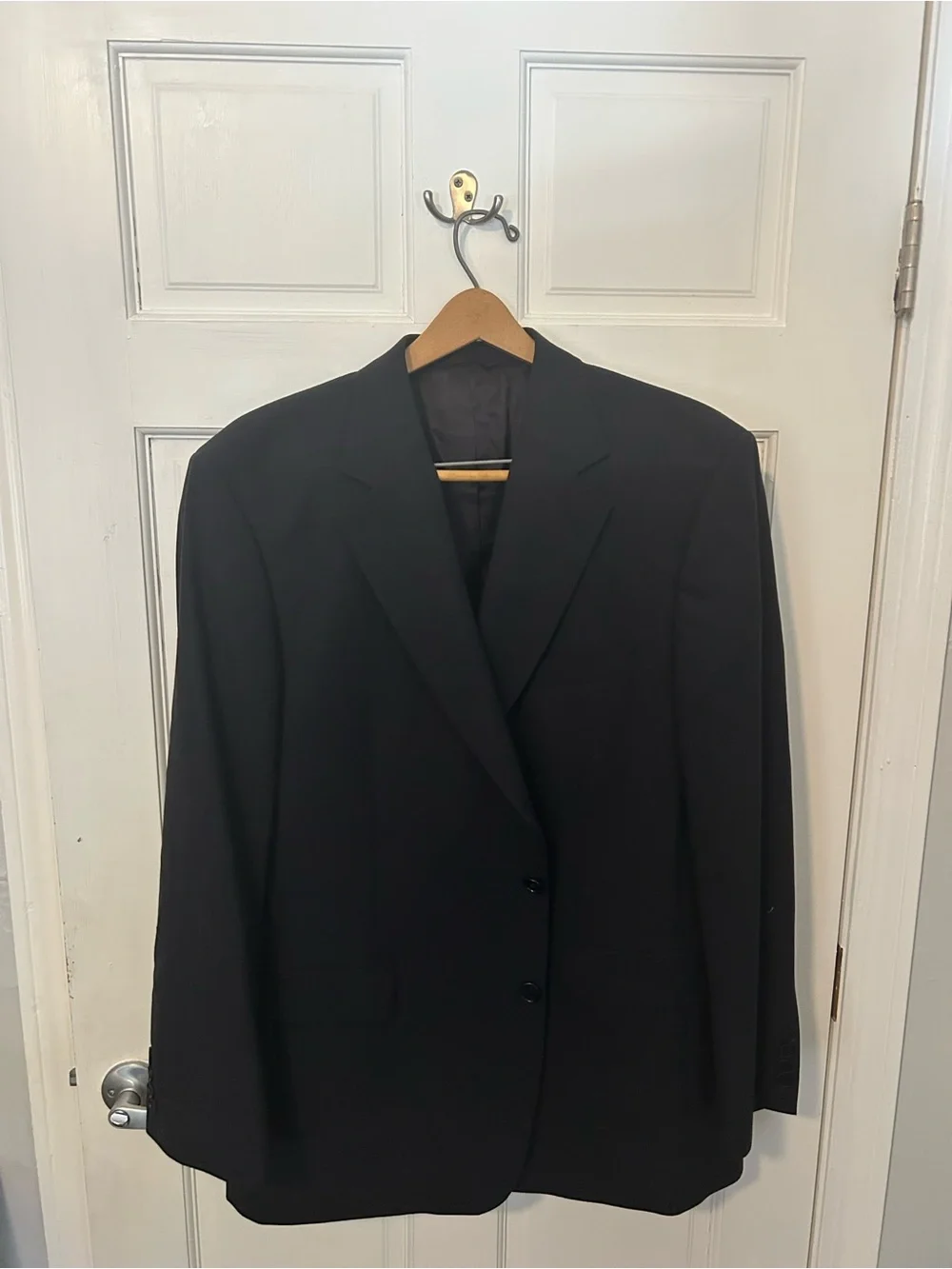 Brooks Brothers Black Two-Button Men's Suit Jacket